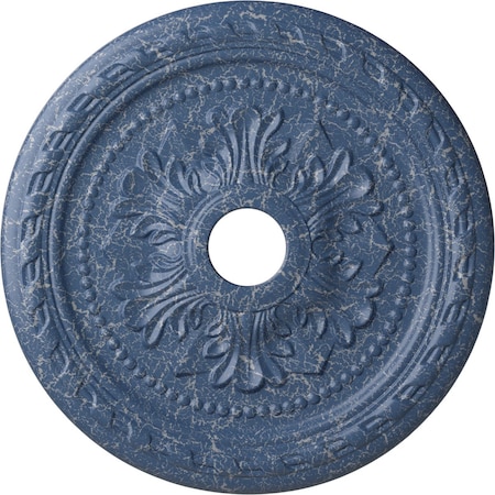 Ekena Millwork Palmetto Medallion (Canopies up to 3 5/8"), 23 5/8"OD x 3 5/8"ID x 1 5/8"P, Americana Crackle CM23PMAMC